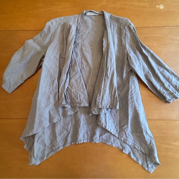 Cut Loose XS open front linen Lagenlook summer cardigan sweater jacket - Picture 1 of 9